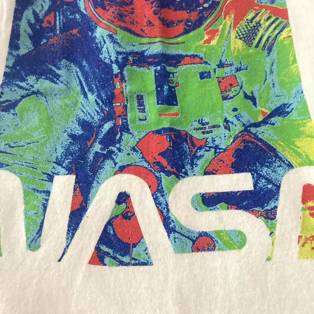 Gap NASA Astronaut Graphic Long Sleeve Tee - Off White - Medium 8